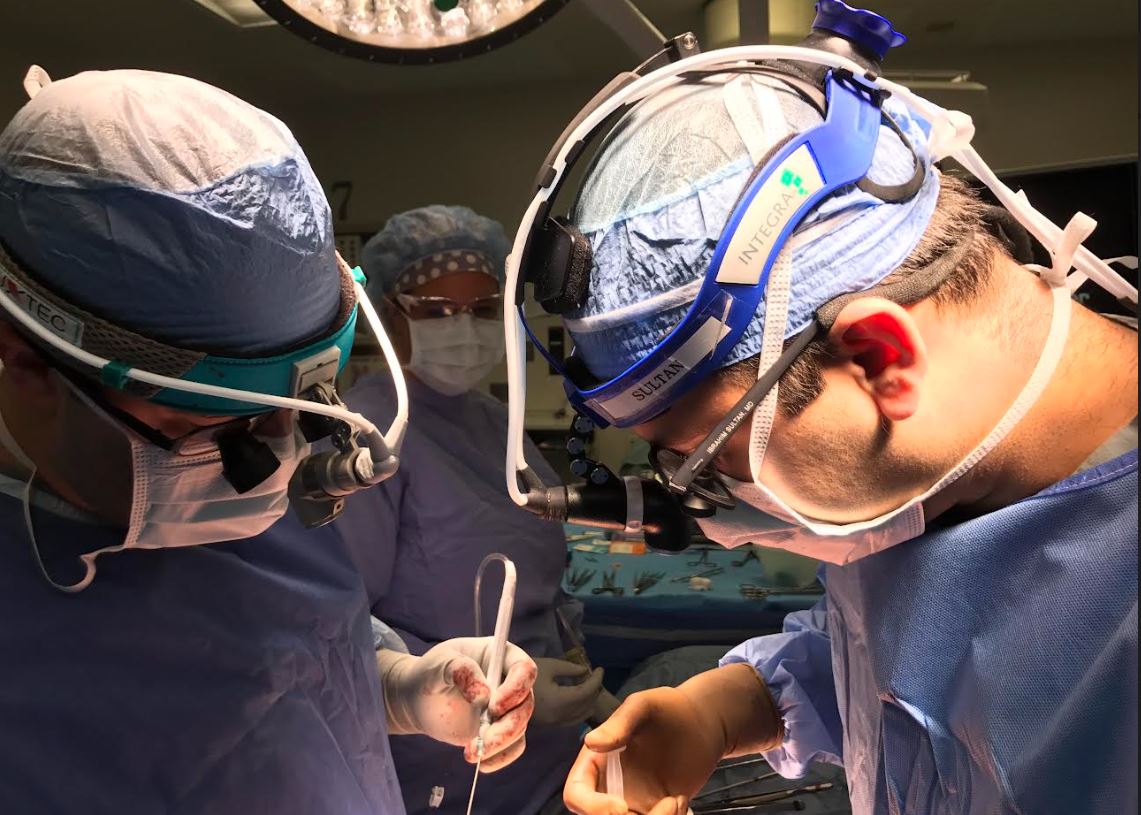 Cardiac surgeons operating