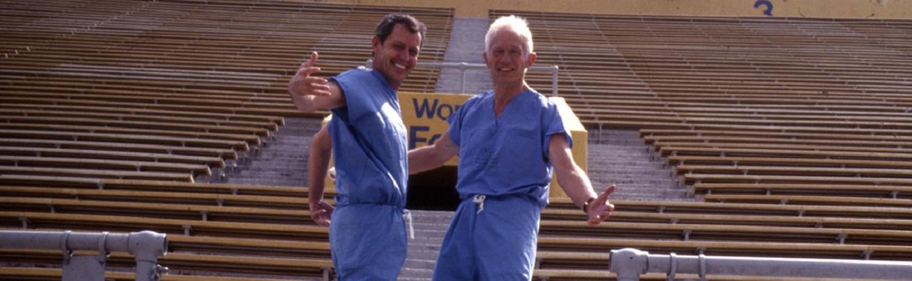 Drs. Thomas Starzl and Hank Bahnson